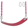 thumbnail image 5 of Swing Set Stuff Inc. Commercial Rubber Belt Seat with 8.5 Ft. Coated Chain (Green), 5 of 6