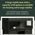 thumbnail image 3 of Herture 60 Gallon Reptile Terrarium with Stand, Terrarium Enclosure with Acrylic Doors, Storage Cabinet with Barn Door, Mesh Lid & Power Outlet – Vivarium Habitat for Medium Reptiles Black PX05RTB, 3 of 6