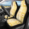 thumbnail image 3 of Uourmeti Car Seat Covers Breathable Fashion Car Seat Covers Full Set Polyester Full Backrest Easy to Install, Fit for Trucks Cars Sedans, Daisy Patch Quilt, 3 of 10