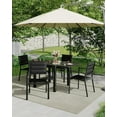 thumbnail image 4 of Textilene Patio Chairs Set of 2 with Armrests,Ventilated Mesh Outdoor Dining Chairs with Aluminum Frame and Backrest for Indoor, Backyard, Lawn, Porch, Furniture, Black, 4 of 6