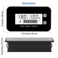 thumbnail image 3 of TFixol IPX7 Waterproof Digital Battery Tester with Color Screen for Li-ion, Lead Acid, and LifePo4 Batteries, 7-100V Voltage Range, Temperature & Alarm Monitoring, Memory Function, Compact Design, 3 of 6