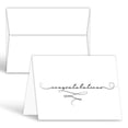thumbnail image 2 of Congratulations Greeting Cards and Envelopes â€“ Congrats Class of 2024 Graduation, Wedding, Engagement, Job Promotion, Baby Shower and Celebration Success Achievement â€“ 4.25" x 5.5" â€“ 25 per Pack, 2 of 4