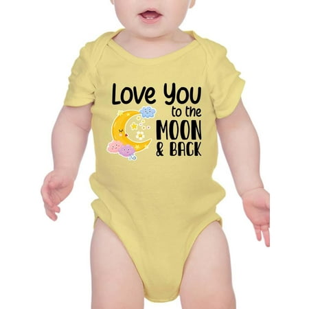 

Love You To The Moon And Back. Bodysuit Infant -Smartprints Designs 6 Months
