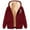 Wine, variant on BiZtdJrK Jackets for Women Casual Long Sleeve Zip Up Hoodies Fleece Lined Winter Coats Fashion Graphic Print Hooded Sweatshirt with Pockets Fall Clothes 90% off Clearance Sale Black M
