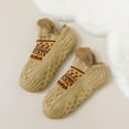 thumbnail image 7 of Adult Knitted Slipper Socks with Non-Slip Grips, Cozy Warm Fuzzy Winter Fluffy Sleep Socks for Women and Men, 7 of 7