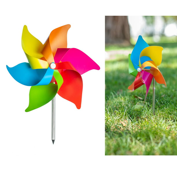 3 Pc Wind Mills Yard Decoration Windmill Flower Spinner Garden Decor Colorful Com - Small Decorative Windmills For Homes