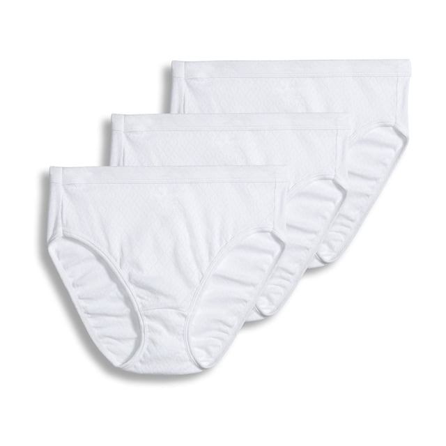 Jockey Women's 100% Cotton Elance Breathe French Cut - 3 Pack