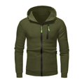 thumbnail image 4 of Men's Suit Set for Autumn and Winter Hooded Two-Piece Jacket with Pocket Trousers for Modern Style, 4 of 5