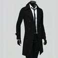 NWQKYZGH Men Coats Clearance Winter Men Slim Stylish Trench Coat Double