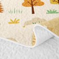 thumbnail image 5 of Erosebridal Giraffe Twin Quilt Set for Boys Girls, Autumn Forest Twin Coverlet Set, 2 Pieces 1 Bedspread and 1 Pillowcase, 5 of 7