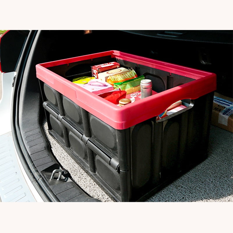 Zimtown Car Trunk Case Collapsible Plastic Storage Box Durable