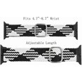 thumbnail image 3 of Stretchy Nylon Bands Compatible with Apple Watch 42mm 44mm 45mm,Adjustable Elastic Sport Band Women and Men Wristbands for iWatch Series 7 6 5 4 3 2, 3 of 4
