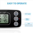 thumbnail image 3 of Fridge Thermometer, Digital Refrigerator Thermometer Waterproof Fridge Freezer Thermometer Monitor 2Pcs,2 * refrigerator thermometer,Black&White, 3 of 8