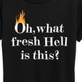 thumbnail image 3 of Instant Message - Fire Fresh Hell - Women's Short Sleeve Graphic T-Shirt, 3 of 6