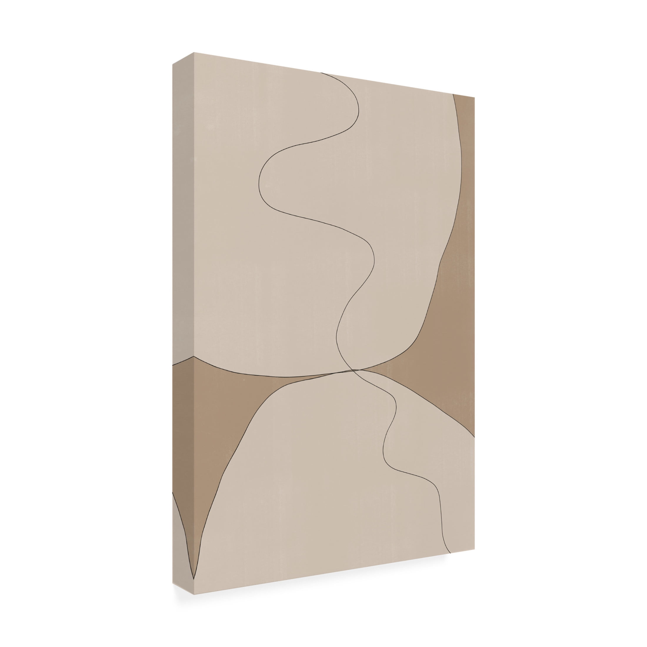 Trademark Fine Art THE MIUUS STUDIO Beige Stones Canvas Wall Art