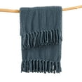 thumbnail image 4 of Home Soft Things Reversible Tweed Throw Blanket, Super Soft & Cozy - Blue Wing Teal, 60x80", 4 of 8