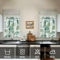 thumbnail image 3 of 3-Piece Bright Flowers Kitchen Curtain Set - Ruffled Valance and Tier Curtains with Rod Pocket, Fresh Floral Pattern for Farmhouse Kitchen Windows Decor, 54"x18" + 27.5"x36"x2, 3 of 5
