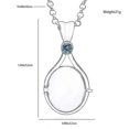 thumbnail image 1 of H2o Same Colgante collar con huella de arena roja Colgante de concha de sirena que se puede abrir y cerrar Accesorios Regalo-L-Collar azul cielo-Código de producto 49272 L Collar azul cielo, 1 of 5