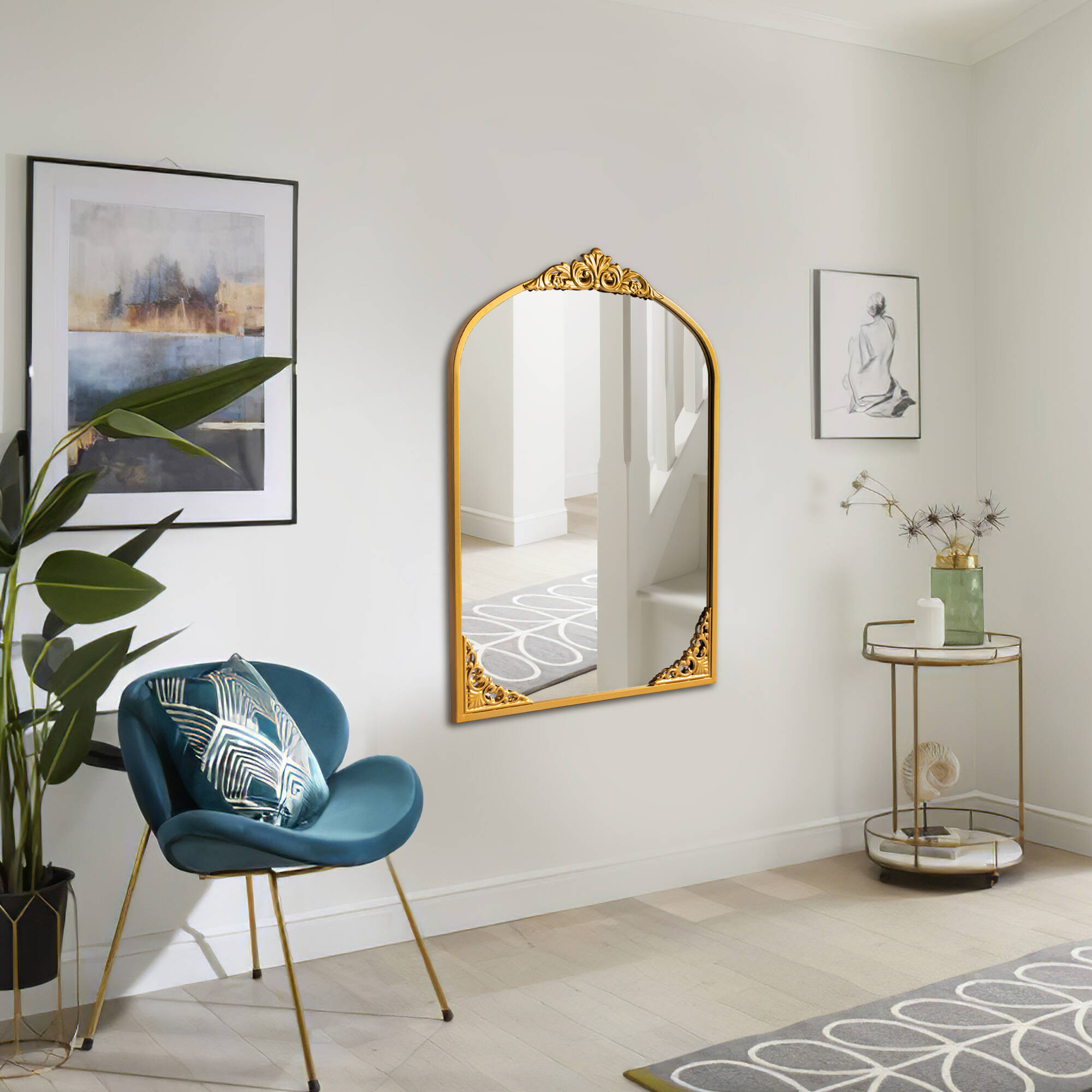 Neutypechic Arched Wall/Vanity/Decor Mirror for Bathroom Bedroom