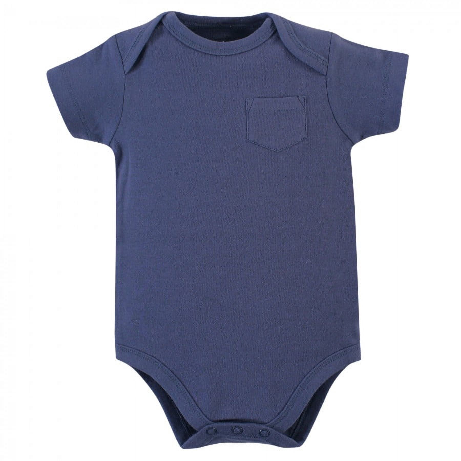 Touched by Nature Organic Cotton Bodysuits 5pk, Blue Whale, 0-3 Months