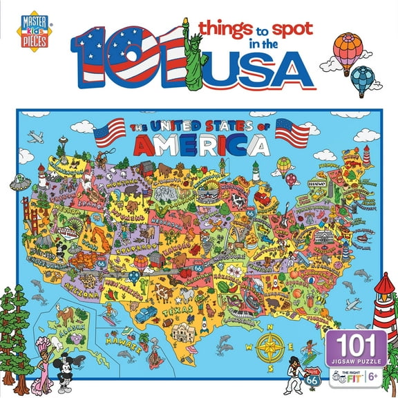 MasterPieces 101 Things to Spot in the USA 100 Piece Kids Puzzle