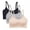 Black,Gray,Beige, variant on 3 Pack Women's Comfort Seamless Bralette Removable Padded Wireless Bra