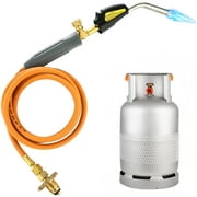 Welding Torch for Propane Cylinder With Type 1 Valve OPD Valve, Propane Torch with 78.7 inch Hose, Soldering Torch with Electric Ignition Button for Brazing Plumber Melt Heating