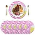thumbnail image 3 of Illustrated Candies and Ice Cream 6-Piece 15.4in Durable PVC Plate Mats, Heat-Resistant for Parties and Dining, 3 of 7
