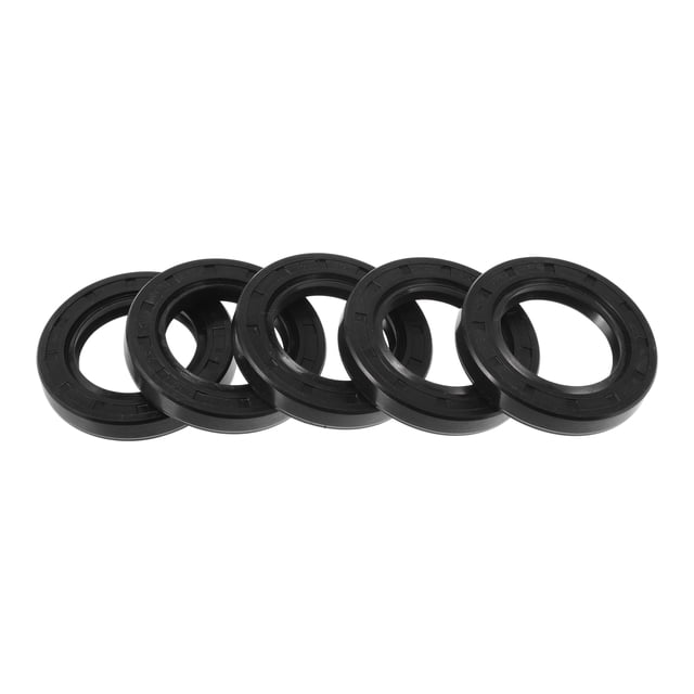 Sello de aceite universal TC de doble labio con resorte de acero, anillo de sello rotativo de alta presión, goma NBR negra, 5 piezas 30x48x8mm