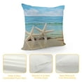 thumbnail image 4 of Starfish Beach Blue Sky Pillow Covers for Couch Sofa Indoor Outdoor Pillow Case Pillow Covers - 1PC 20x20in, 4 of 5