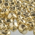 thumbnail image 6 of John Bead 100pcs 16mm Gold Round Jingle Bells for DIY Christmas Holiday Craft Party Favors, 6 of 7