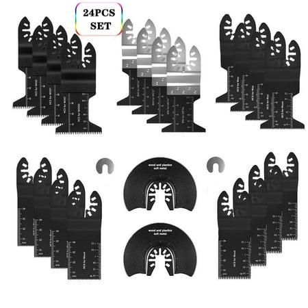 

24pcs Multi-Function Bi-metal Precision Saw Blade Oscillating Multitool Saw Blade