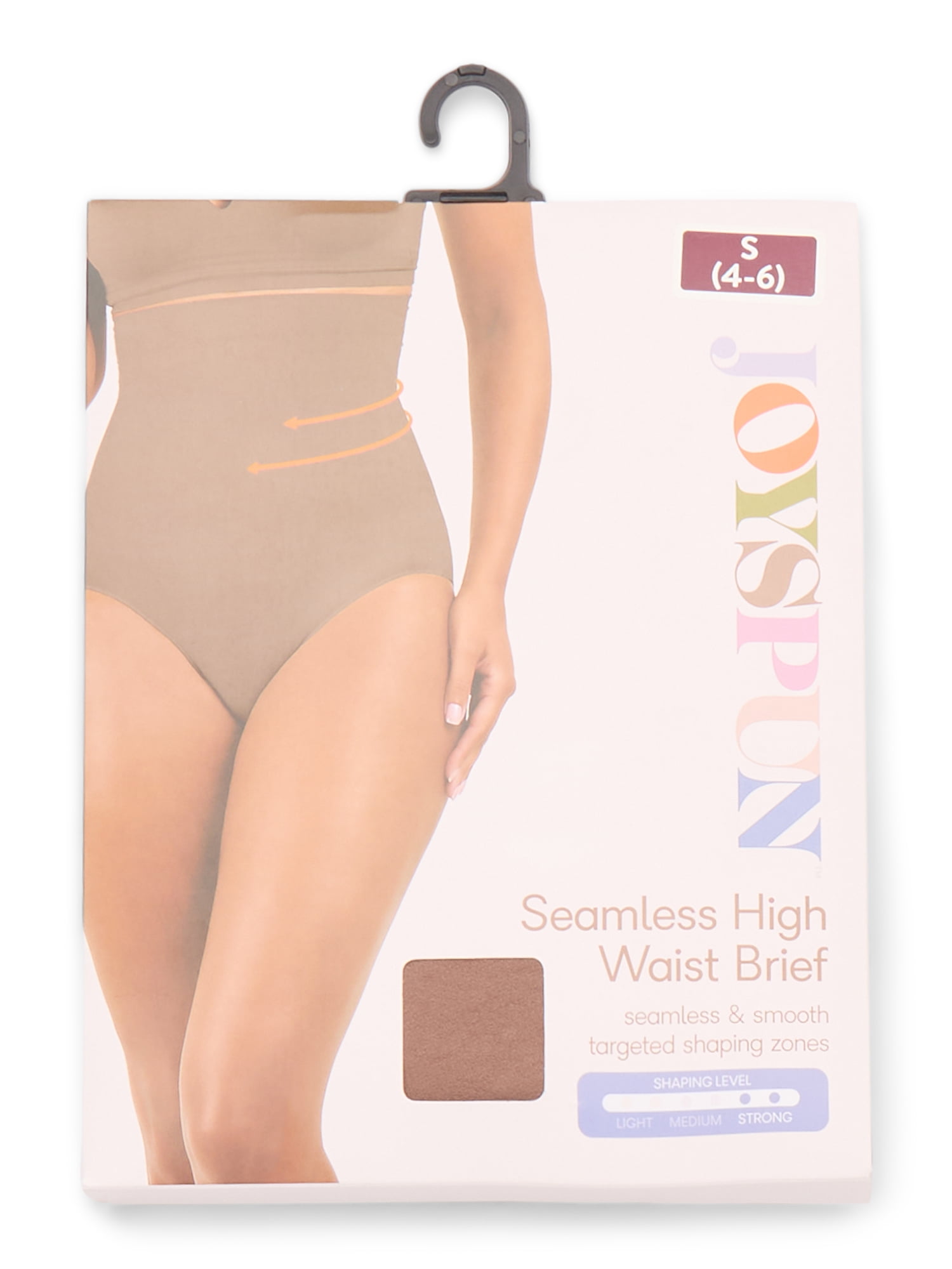 Joyspun Women's Shapewear Seamless Sculpting High Waisted Brief, Sizes S to XXXL