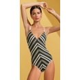 thumbnail image 1 of Robin Piccone Livvy V-neck One Piece 180613-Multi 8 / Green, 1 of 1