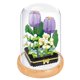 thumbnail image 1 of Juego de construcción de ramo de flores, juguetes de bloques de construcción de flores artificiales para decoración del hogar, regalos de San Valentín, 1 of 5