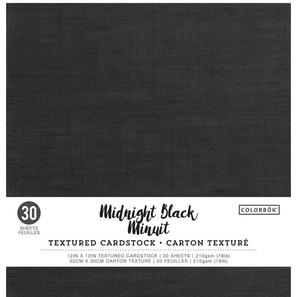 Carton texturé Minuit de Colorbok