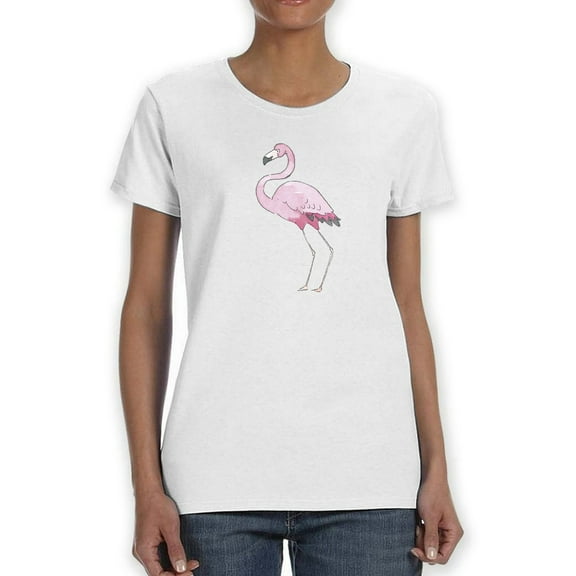 Pink Flamingo T-Shirt Women -Smartprints Designs, Female 4X-Large