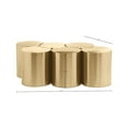 thumbnail image 3 of Meridian Furniture Dimple 6 Piece Gold Iron Metal Coffee Table, 3 of 5