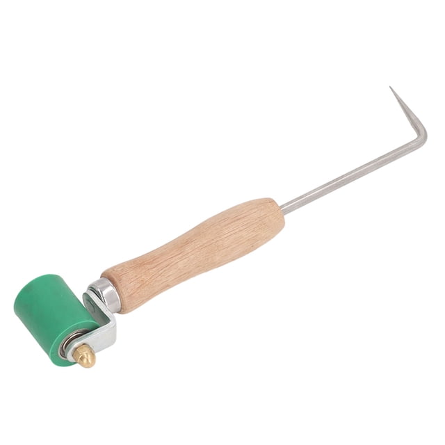 Rodillo De Costura, Herramienta De Rodillo De Costura Fácil Operación Mango De Madera De Haya Multiusos De 32 Mm De Diámetro Con Sonda De Prueba Para Trabajar