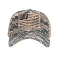 thumbnail image 4 of TINKER American Flag Camouflage Patch Embroidered Baseball Cap  Men Net Cap  Retro Sunshade Cap, 4 of 16