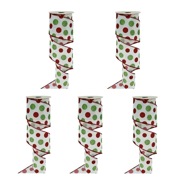 Binwennn Polka Dot Ribbon With Striped Bow In Candy Green Rotatable Christmas Decoration Ready To Use Package Comic Book Wrapping Paper Wrapping Paper Clamps Its A Boy Wrapping Paper Flower Paper