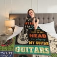thumbnail image 3 of Guitar Gifts for Men Music Gift Blanket Best Gifts for Music Lovers Lightweight Flannel Blanket Birthday, 3 of 7