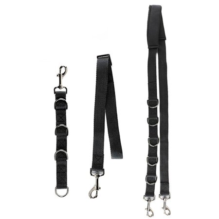 3Pcs Adjustable D-Rings Dog Collar Safety Belt Grooming Belly Strap Dog Harness Harness Strap Dog Grooming BLACK