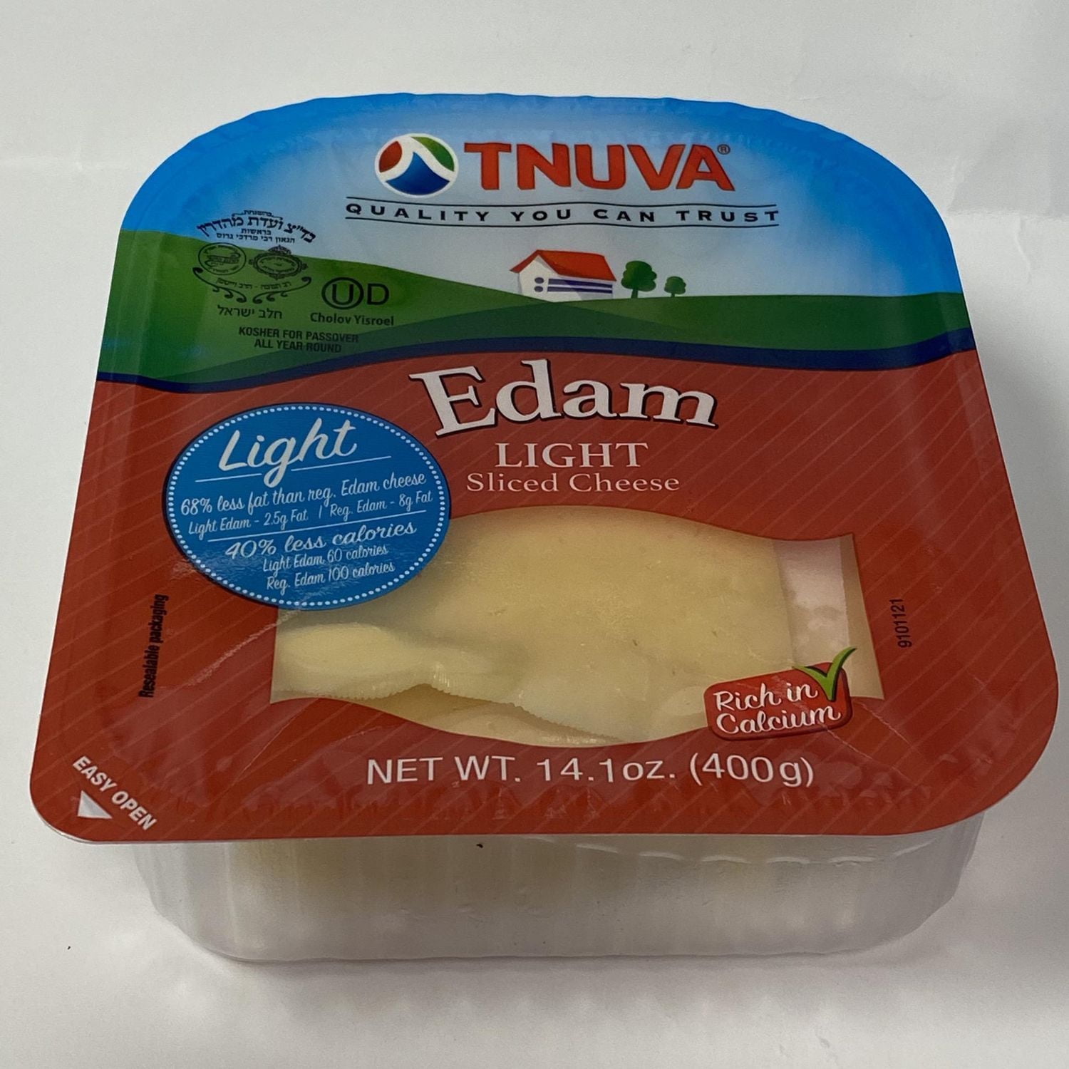Tnuva Emek Light Slice (Edam) club pack, TNUVA LIGHT SL. 2PK