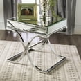 thumbnail image 2 of Furniture of America Xander Contemporary Metal Square End Table in Chrome, 2 of 7