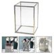 thumbnail image 4 of 1pc Makeup Brush Storage Bucket Makeup Tool Cosmetics Brush Box Golden, 4 of 5