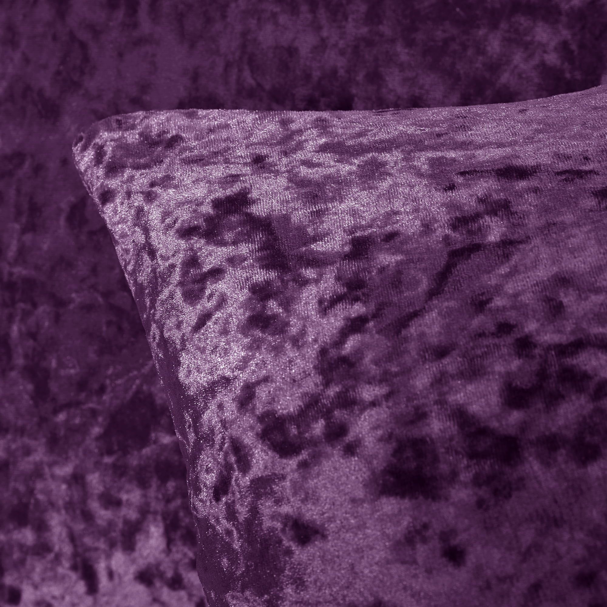 Disney Art Classics 18 Black and Purple Geometric Crushed Velvet Throw  Pillow - Down Filler
