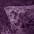 thumbnail image 2 of Deconovo Square Crushed Velvet Pillow Covers for Bed Soft Throw Pillow Covers Pack of 2 Dark Purple 24 x 24 inch, 2 of 7