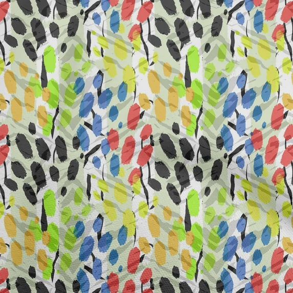 oneOone Rayon Green2 Fabric Brush Stroke Sewing Craft Projects Fabric Prints By Yard 56 Inch Wide