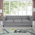 thumbnail image 3 of Chesterfield Sofa Set - Color: Grey, Size: Sofa Only, 3 of 9